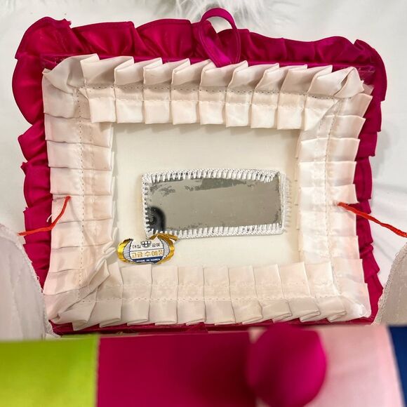 Vintage Colorful Striped Barrel Style Bag Mad In Korea - Picture 8 of 10